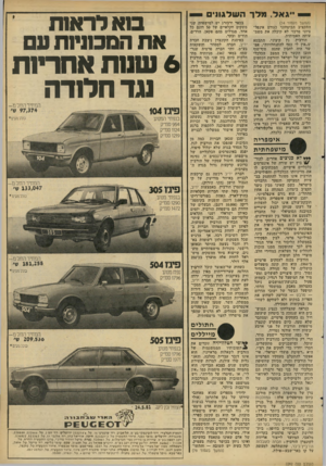 העולם הזה - גליון 2282 - 27 במאי 1981 - עמוד 76 | ״גאל, מלך השדגו! , (המשך מעמוד ) 14 התקציב הביטחוני כגורם אינפל ציוני מרכזי לא קיבלה את משמ עותה האמיתית. הורביץ, נץ קיצוני, התבטא ש״אין לי כסף להתנחלויות״ .אפ