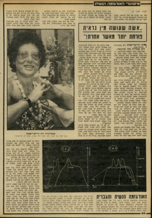 העולם הזה - גליון 2289 - 15 ביולי 1981 - עמוד 66 | מיסתורי האורגזמה הנשית (המשך מעמוד )63 אלי, אני מכינה את גופי לקראתו, מעלה את תחושותי למכסימום עירנות, כדי לדעת לקבל את הגל המתקרב אלי. כשהוא מגיע נוצר איחוד