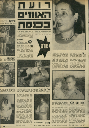 העולם הזה - גליון 2292 - 5 באוגוסט 1981 - עמוד 28 | ר 11ת 1003 עובד וההווי המייוחד של תנועת־הנוער באותם ימים, עיצבו במידה רבה מאוד את אופיי. אני זוכרת נאווה ואחיו 1 1 0 שי, משחקיב | / 11 11י 1 בחצר בית הוריהם