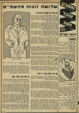 העולם הזה - גליון 2296 - 2 בספטמבר 1981 - עמוד 45 | שלושה זוגות מהשמיי • מפאי׳יניק ומפא״?יק־כדאי1יק מפא״יניק ומפא״יניק־כדאיניק הם שני דברים שונים לגמרי, למרות הדימיון בשמות. את מפא״ינק-כדאניק לא עשו באצבע, ואילו