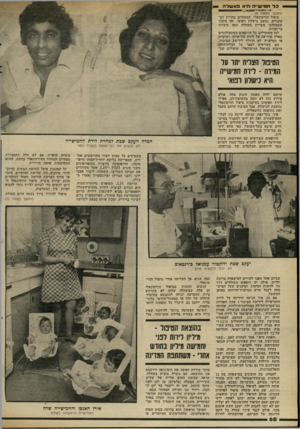העולם הזה - גליון 2305 - 4 בנובמבר 1981 - עמוד 69 | ! כ ל חמי שייה׳היא פאשלה (המשך מעמוד )9 טיפול הורמונאלי, המסתיים בהריון רב־עוברים, נחשב כי שלון רפואי. זהו סיבוך שבמהלכו !מצרות בשחלה כמה ביציו ת בו־זמנית. לכן