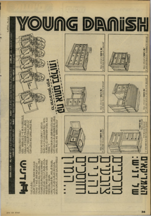 העולם הזה - גליון 2310 - 9 בדצמבר 1981 - עמוד 36 | האגן יסאיס שלד 1י ש: מומכיס צובעים נה נ ים חזנסכים ...המון חגיגה לאוהבי הריהוט להרכבה עצמית: ״־תיש״ הביאה לישראל א ת רהיטי האורן הידועים של ״אמריקן פורסט״