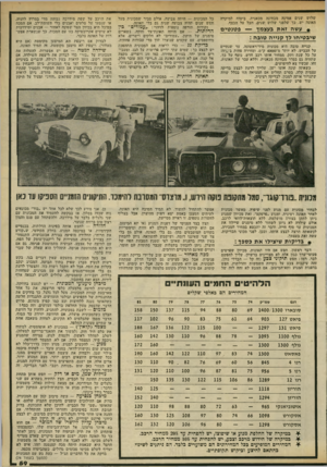 העולם הזה - גליון 2317 - 27 בינואר 1982 - עמוד 59 | שלוש שנים אמינה מבחינה מכאנות, ביטוח למיקרה תאונה יש, כך שלפני שלוש שנים, חבל על הכסף. כל המכונית — היתד, צביעה. אולם סביר שמכונית מעל חמש שנים תהיה צבועה שנית