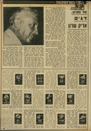 העולם הזה - גליון 2321 - 24 בפברואר 1982 - עמוד 23 | מ רי ם סי מיני מזל החודש: דגי נכנס להתלבטויות. חושב, מחליט, ומבצע ולא עוסק בהתפלספות. הוא מכניע את יריביו; מכיוון שהוא כמו ילד, או כמו כלב בוקסר — שכאשר הוא