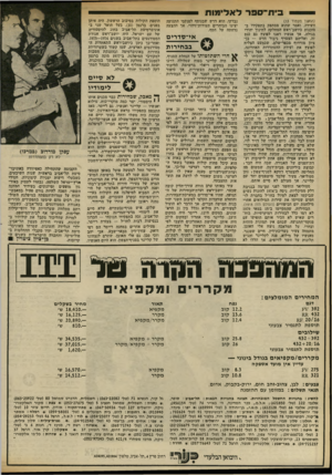 העולם הזה - גליון 2325 - 24 במרץ 1982 - עמוד 74 | ביח־־ספר (המשך מעמוד )13 וועידה, ואמר שהוא מסתפק בתפקידו בסוכנות כיושב־ראש המחלקה לחינוך יהודי בגולה. אך אנשיו דאגו לפוצץ גם כנס זה, ואליהם הצטרף גיבור חדש —