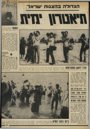 העולם הזה - גליון 2327 - 7 באפריל 1982 - עמוד 5 | הגדולה בהצגות ישראל: מיאטחץ י\ז*\1 טרם הסתיימה הנסיגה מסיני, וכבר נעשה פה מעשה מכוער של חילול האנדרטה. לא בידי המצרים, אלא דווקא בידי הפטריוטים־ בעיני־עצמם,