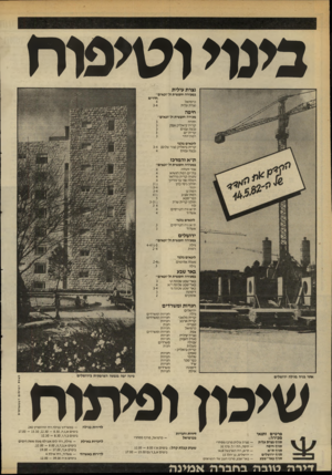 העולם הזה - גליון 2331 - 5 במאי 1982 - עמוד 39 | כינוי ו טיפוח נצרת עילית במכירה חופשית ול״זכאים״ חדרים כרמיאל נצרת עלית חיפה מכירה חופשית ול״יכאים״ חדרה קרית־ביאליק אפק גבעת עמוס קרית־ים רמת־הדר לזכאים בלבד