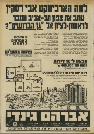 העולם הזה - גליון 2336 - 9 ביוני 1982 - עמוד 17 | לסה הארכיטקט אבי רסקץ שובאת צנחתל־אביב שובו לראשח-לציח או״גז הנחשית״? מה תקבל כדייר ב״גן הברושים״? 0ג׳אקוזי -אמבטיה מיוחדת המעניקה עיסוי מרענן ובריא ע״י זרמים