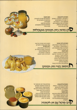 העולם הזה - גליון 2344 - 4 באוגוסט 1982 - עמוד 39 | התמרים(ל־ 8מנוח) 2תפוחים 4 ,תפוזים 2 ,אגסים, /4י ש קי ת זיפ תפוזים(כף מקופ ס ת זיפ) ,י/י שקית זיפ א שכוליות(כף מ קו פסת זיפ), 2כפות ליקר קורסאו, 150 גרם תו ת