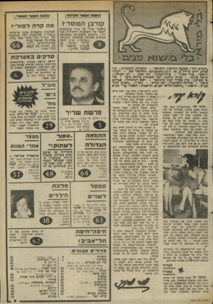 העולם הזה - גליון 2368 - 19 בינואר 1983 - עמוד 4 | בתס! -11111x1זזלך ד0ד: 3ת 3יו תעו>וו־ וז אדמר: קורבן ה מו ס ד? סיסמך -מחר על גייר מיכתכים רשמי של הסוכנות היהודית סגלה: גורמים אלמוניים כאירופה מפיצים שמועה,