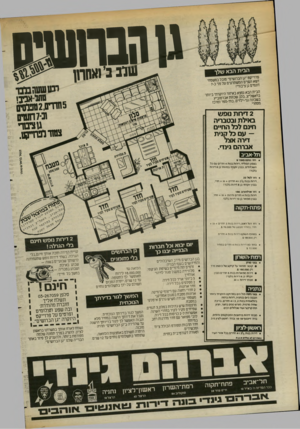העולם הזה - גליון 2374 - 2 במרץ 1983 - עמוד 27 | הבית הבא שלך גן הבח0 שבב נ,ואחרון פרוייקט ׳גן הברושים׳ מובל במשסזזי דשא ועצים המשתרעים על פני 7 0 דונמים גן ציבורי! הבית הבא נמצא באיזור היוקרתי ביותר