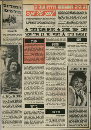 העולם הזה - גליון 2394 - 20 ביולי 1983 - עמוד 21 | !ה היה ששינש :1131 שהיה גליון.העולם הזה־ שראה אור השבוע לפני 25 שנה בדיור, הביא כתבת־שער תחת הכותרת.המארינם פולשים!־ ,ובה דיווח על נחיתת כוחות המאריגס