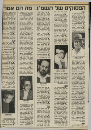 העולם הזה - גליון 2401 - 4 בספטמבר 1983 - עמוד 61 | הפסוקים שד תשמ״ ג מה הם אמר ת שרי • העיתונאי שלום רו־זג ס ל די -למחרת הפורגרום במחנות־הפליטים בביירות, כא שר ניצבתי, כמדי בוקר, לגילוח לפני הראי, ירקתי