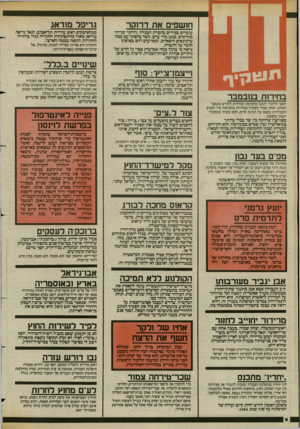 העולם הזה - גליון 2424 - 15 בפברואר 1984 - עמוד 6 | חושפים את דרוקר גריפל מודאג עובדים בכירים בחברת הבנייה.דרוקר זכריה״ מקיימים, כמט מדי ערב, קשר טלפוני עם כמה עיתונאים חיסאיים, ומסייעים להם באיסוף חומר על