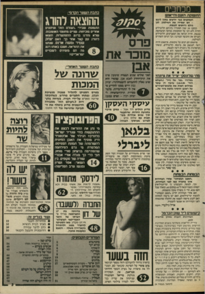 העולם הזה - גליון 2434 - 25 באפריל 1984 - עמוד 3 | בזכחכים כתבת ה שער הקדמי: התשוקה, הזעם והייאוש ההוצאה להורג העסקנים כבר יודעים בתוך ליבם הם יפסידו את השילשין. לכן כולם נדחפים לכנסת. כמעט 20 שנה הסתדרו ביניהם