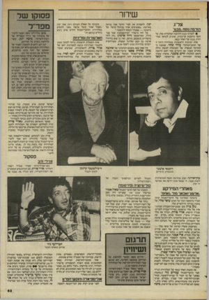 העולם הזה - גליון 2436 - 9 במאי 1984 - עמוד 64 | שיחו־צל״ג הזרמה נוסח ״מבט״ • לעורכי מבט והדוכנה הכלכלית שלו, על חוסר מיומנות עריכתית, שהגיע לשיאה במהדורת מבט של האחד במאי. אחת הכתבות הראשונות במהדורה היתה זו