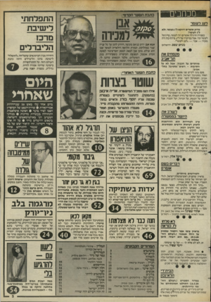 העולם הזה - גליון 2438 - 23 במאי 1984 - עמוד 3 | בתבת השננר הקדמי: התפדחתי לישיבת מרס הליברלים לעג רשמו־מדוע אומרים דווקא ל״ג בעומר, ולא ל״ג לעומרו בספירה הרגילה אומרים: יוד לעומר, כף־גימל לעומר וכו׳ .אבל