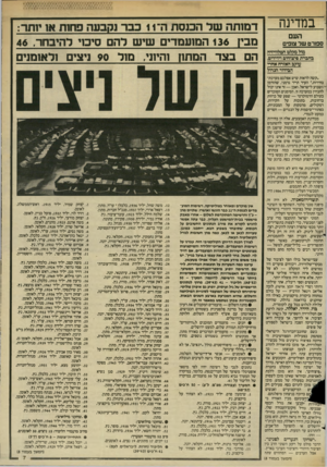 העולם הזה - גליון 2446 - 18 ביולי 1984 - עמוד 7 | במדינה העם ספורט שר צופים מיל מקלט הטלוויזיה 3ח 3רת ם יצוהים וידידים, עוקב האזרח אהדי הבידור הגדול ״קשה לראות שיש אצלכם מערכת־בחירות,״ העיר תייר גרמני, שהזדמן