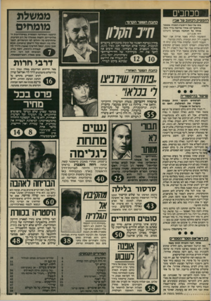 העולם הזה - גליון 2450 - 15 באוגוסט 1984 - עמוד 3 | מכוזכים להפסיק לכתוב ער אביו בתו של יגאל וייטברג המנוח, שנפטר מהתקף־לב אחרי שרומה בידי נוכל, מוחה על הכתבה בעניינו (העולם הזה .)27.6.84 הופתעתי לגלות מאמר