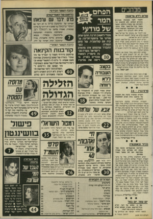 העולם הזה - גליון 2459 - 16 באוקטובר 1984 - עמוד 3 | מכחכים כתבת ה שער הקידמי: בלחצם של האמריקאים: שדזם לדא טראזנזה ללמוד לקח מנכונות מנהיגים ערביים לשלום, ולא להחמיץ הזדמנויות, כפי שקרה ב־ ,1970 כאשר גמאל