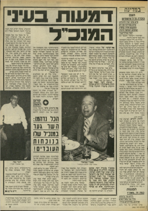 העולם הזה - גליון 2461 - 31 באוקטובר 1984 - עמוד 7 | במדינה העם סברה פי־ל־מישמיש איש איגד יפיל להתלונן שיש במדינה אך ידס משעמם אחד: עו 6ות ק6ואימ, חטי 6ת תינו?, רצח וטרור־טנדי הפולקלור הישראלי התעשר השבוע בכמה