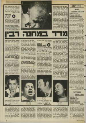 העולם הזה - גליון 2471 - 9 בינואר 1985 - עמוד 7 | במדינה העם טירוף כר המערכות ועדת-חקירה אחת לכל: לבנון, הבנקאיות והדלפת העליה האתיופית אחר הליצנים הציע השבוע למנות וערת־חקירה. לא וערת־חקירה מיוחרת, לעניין
