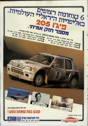 העולם הזה - גליון 2486 - 24 באפריל 1985 - עמוד 23 | ומפיכים , 2+ 08 10/0 הדאלי׳ ״ •,״ מ ינואי ו 85/חי-טל עוד לא היתה מכונית כזו קובע בחחשאתה עסע! סרטים בטניסים ונטובנויות דודלובמסהיבעח ויטוס בלעו, למנחמה כילו •