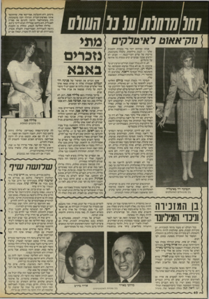 העולם הזה - גליון 2487 - 1 במאי 1985 - עמוד 40 | (0 0 (010(01מ0111111 נוק־אאוט ראיטרקים אנחנו עסוקים יותר מדי בבעיות הקטנות שלנו — לבנון, מילחמות, כלכלה מתמוטטת, מריבות של שרים וחברי־כנסת — ואנחנו לא יודעים