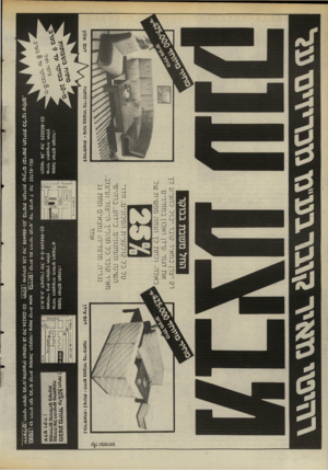 העולם הזה - גליון 2489 - 15 במאי 1985 - עמוד 19 | דעי׳ צ ז ^ ג י? אםהב & תזצזגדיגגם ־ גרד החל מטובת בבוקר רק יצרן כמאיר קובר יכול ל הציע לך את דגמי עידן ואלון במחירים כאלה, ולתת לך הנחה ממשית של קול המפרסם על
