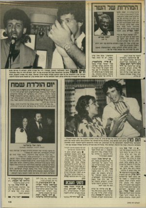 העולם הזה - גליון 2498 - 17 ביולי 1985 - עמוד 13 | המהירות של השר אי ש־הטלוויזי ה יפיק חלבי נסע לו להנאתו בכביש המהיר ירד שלים*תל-אביכ בצהרי היום החמי* שי. חלבי נהג במהירות של 90־ 100 קמ״ש. לפתע נטרדה שלוותו.