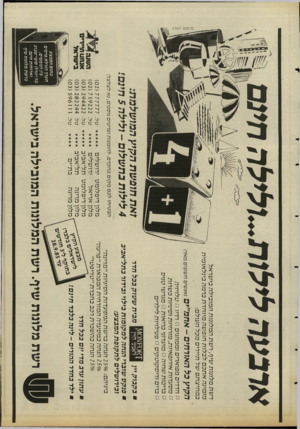 העולם הזה - גליון 2499 - 24 ביולי 1985 - עמוד 16 | ארבעהלילוה ״ ולילהחינם רשת מלונות שיף, רשת המלונות המובילה בישראל מזמינה אתכם לבלות חופשה מיוחדת ברמה בינלאומית במחיצתם של תיירים מבל העולם: פרסדם יהודה