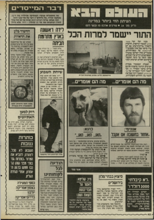 העולם הזה - גליון 2512 - 23 באוקטובר 1985 - עמוד 42 | דברה מיי ס די ם מה מתפעלים מבקרי המוסיקה מהילדה בת ה-ג,1 שכתבה יציר ה ־של גדולי ם״ !:דבר של מה־בכך הוא! הנה, אנחנו, עורכי העולם הבא. שנינו בגי ( 30 כל א הד ל