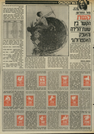 העולם הזה - גליון 2517 - 27 בנובמבר 1985 - עמוד 34 | הו רו ס הו ס אומר הכל. אופק קשת נשאר רווק לכל חייו, אפילו כשהוא נשוי. הוא לא מתקשר עם כל הלב, ועוד פחות מזה מוכן לקחת על עצמו את ההתחייבויות וההגבלות המאפיינות
