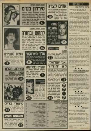 העולם הזה - גליון 2518 - 4 בדצמבר 1985 - עמוד 4 | מכחבים ציתות על רגל אחת על עיתוי מהדורות החדשות בקול- ישראל (העולם הזה .)27.11 תמהני, וזה בלשון המעטה. על אורי אבנרי. כאשר הוא כותב על הצורך החיוני של עם ישראל