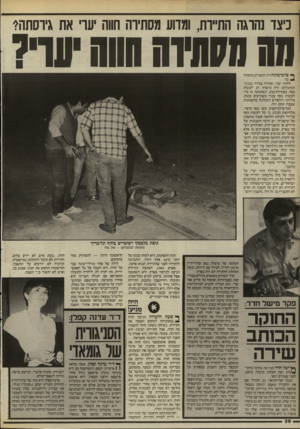 העולם הזה - גליון 2524 - 15 בינואר 1986 - עמוד 38 | כיצד נהרגה התיירת, ומדוע מסתירה חווה יערי את גיוסתה* חח חקתזה סוה יער? ן • סרט־מתח היה התסריט מתפתח לחווה יערי, פקידה בכירה בבנק־הפועלים, היה כישרון רב לעשות