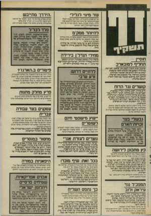 העולם הזה - גליון 2525 - 22 בינואר 1986 - עמוד 5 | עוד מינוי לגלילי ..הירדן״ מתייבש שר־המישטרה, חיים בר״לב, הוסיף עוד סמכות לשלל סמכויות״השיטור של איש־רשות־שמורות־הטבע אלון גלילי :״לערוך חקירות בקשר לביצוע