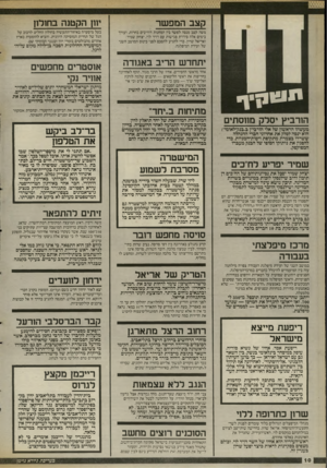 העולם הזה - גליון 2541 - 13 במאי 1986 - עמוד 10 | קצב המפ שר משה קצב מנסה לפשר בין המחנות היריבים בחרות, ועורר בימים אלה סידרת פגישות עם דויד לוי, יצחק שמיר ואריאל שרון. כדי להגיע להסכם לפני כינוס המושב השני