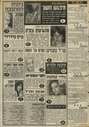 העולם הזה - גליון 2549 - 9 ביולי 1986 - עמוד 3 | מכחבים מצב האומה על דמויותיהם של ממלא־מקום ראש־המשלה והיועץ המישפטי החדש, כפי שהשתקפו מעל שערי העולם הזה (.)2.7.86 השער הקידמי והשער האחורי של העולם הזה מן