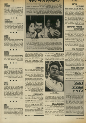 העולם הזה - גליון 2550 - 16 ביולי 1986 - עמוד 35 | ארוטיקה בגלי צרי ל צל״ש זעקת תינזק • לגיל סדן, כתב הטלוויזיה בשטחים הכבושים, על כתבה מאלפת על המצב ברצועת- עזה. הכתבה כללה גילויים מזעזעים. למשל: התעמרות