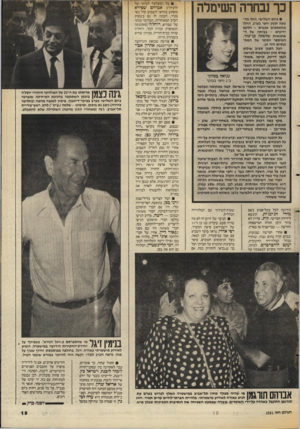 העולם הזה - גליון 2551 - 23 ביולי 1986 - עמוד 13 | כך נבחרה השימלה • ביום השלישי. החל מה שעה תשע וחצי בערב, החלו מתאספים אנשים ~ חלקם ידועים -בביתה של ה- אופנאית שושנה גן־צור. המיספר הסופי של המת כנסים היה .14