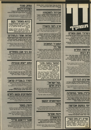 העולם הזה - גליון 2571 - 10 בדצמבר 1986 - עמוד 5 | הצהרת־רכוש שמו של מנחם מבידור מוזכר כמועמד לתפקיד ראש מחלקת־הנוער־והחלוץ בסוכנות היהודית. אריה רולצין אינו שש להיפרד מן התיק, שבו הוא מחזיק באופן זמני, הוא