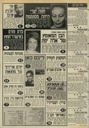 העולם הזה - גליון 2577 - 21 בינואר 1987 - עמוד 3 | מיכחבים כתבת השער הקדמי: ניסים והמיסים חחה יערי היתה מסוממת על הרפורמה הצפויה במס־ההכנסה. מדוע מסתפק שר־האוצר משה ניסים, נוכח המצב הנואש של מערכות החינוך