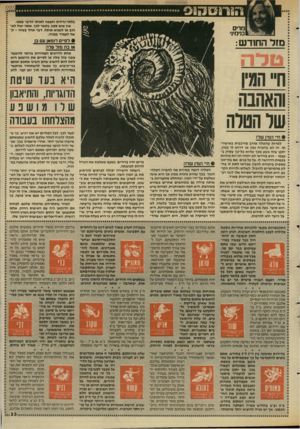 העולם הזה - גליון 2587 - 1 באפריל 1987 - עמוד 33 | בלתי״נדלית ותצפה לאותו הדבר ממנו. אין שום ספק בקשר לכן, אתה יכול לא * הוב או לשנוא אותה, דבר אחד בטוח -ק ** כנימי], שה לעמוד בפניה. • לסיים רומאן עם בן או בת