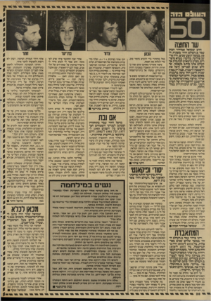 העולם הזה - גליון 2593 - 13 במאי 1987 - עמוד 28 | העוו! ס ה 1ד שו החוצה הרב שמואל אבידור הכהן עבד ב״העולם הזדד ב שנות ה־ ,50 במשך תשע שנים. היה פר־שן סולימי. כלומר: מביא סיסד דים, מציע נושאים לכתבות אך לעולם