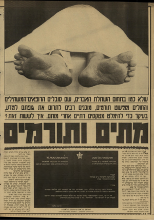 העולם הזה - גליון 2596 - 1 ביוני 1987 - עמוד 14 | צבי טל העול ה?ה שלא נמו בתחום השתלת האברים, שם סוברים הוובאיס־המשתירים והחולים ממיעוט תוומים, מוכנים ובים לתחם את גובתם למדע, בעיקר כדי להימלט מטקסים דתיים