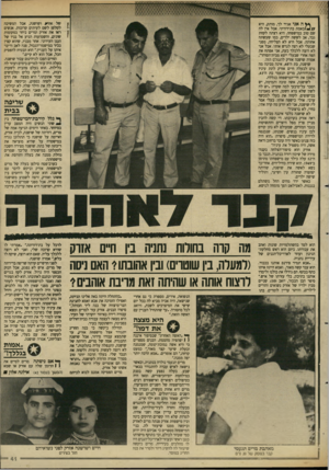 העולם הזה - גליון 2614 - 6 באוקטובר 1987 - עמוד 41 | של אזחק -ושושנה, אבל המשיכה לטלפן לשם לעיתים קרובות. אנשים ראו את אזרק ומרים ביחד במקומות שונים, והשמועות הגיע אל בניו של הגנן העירוני. אחד מבניו, שהוא קצין