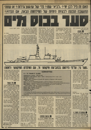העולם הזה - גליון 2628 - 13 בינואר 1988 - עמוד 15 | האם זה ביר רבן מי? ״רביא׳ ,שט? בו שר שיגעון־גורות? או שזוהי התשובה הנמנה לבעיות הימיות שר המילחמה הבאה, אם תכווץ? קשר לדגל הנשר המתנוסס על השגרירות ברחוב באזל.