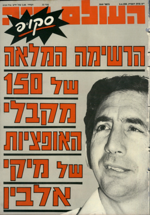העולם הזה - גליון 2640 - 6 באפריל 1988