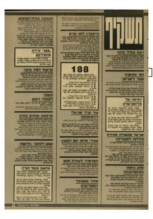 העולם הזה - גליון 2645 - 11 במאי 1988 - עמוד 5 | במהלך הוויכוח טען פרס שהם ״אינם מייצגים את אש׳׳ף״ — דבר שהם לא יובלו להכחיש סבלי להסתכן בגירוש מהארץ. האינטרנציונל כבר ערך בירור עם מישלהת רישמית של אש׳׳ף לפגי