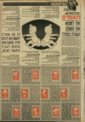 העולם הזה - גליון 2649 - 8 ביוני 1988 - עמוד 33 | מרים בנימי!• מז ל ה חוד ש: תאומים איו למצוא • משנה את מיקצועך פעמים רבות. • שונא להיות בפיקוח אחרים. • חסר מנוחה. • חייב לנוח אחרי שאתה ממצה את הא נרגיה שלן. •